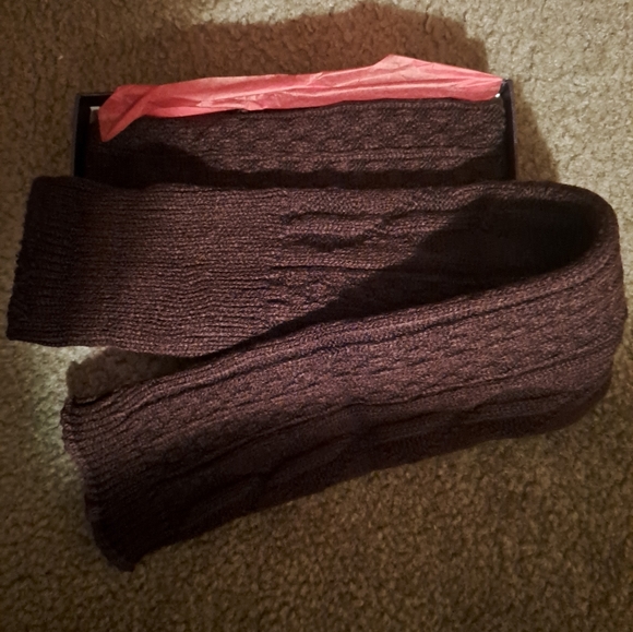 NEW LEG WARMERS, DARK BROWN - Picture 2 of 3